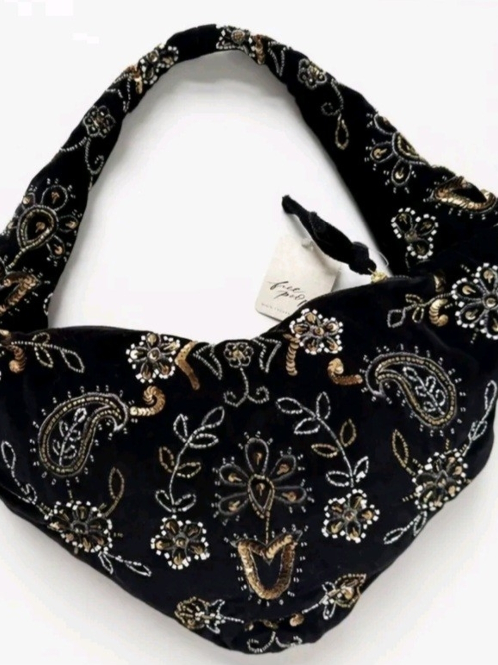 NWT! Free People Nashville Nights Beaded Shoulder Bag - Picture 3 of 3